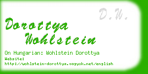 dorottya wohlstein business card